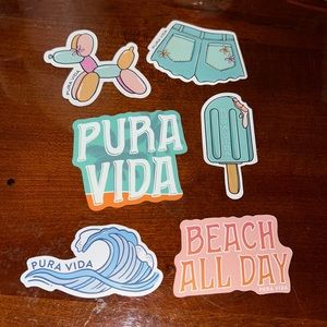 Pura Vida sticker set